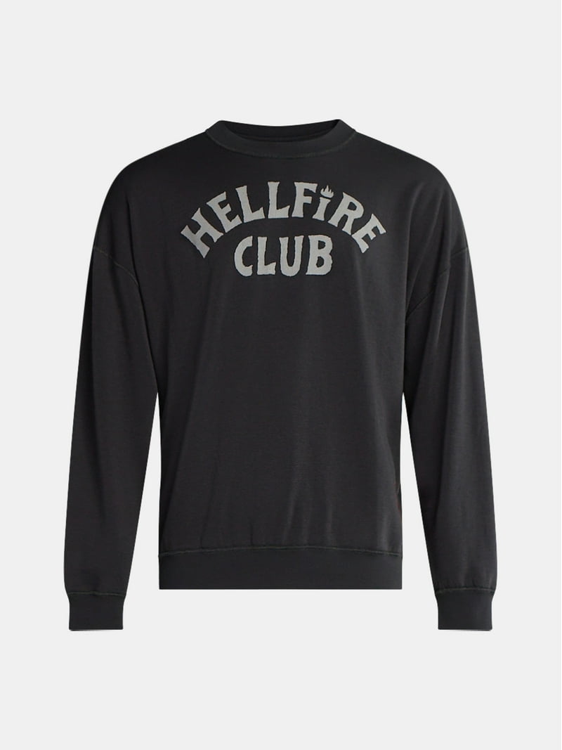 (新品)Netflix ストレンジャーシングス HELLFIRECLUB XL Netflix Stranger Things Hellfire Club Graphic Sweatshirt from No