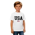 thumbnail image 4 of RMGVDSD Kids 250th Anniversary USA Shirts Boys Graphic Tees American Flag T-Shirts Independence Day Casual Short Sleeve T Shirts Crewneck Stylish Tops 2-3 Years, 4 of 4