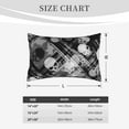 thumbnail image 6 of Balery Seamless Pattern With Skulls Bedding Queen Pillow Cases - Envelope Closure - Soft Brushed Microfiber Fabric - Shrinkage and Fade Resistant Pillow Cases-, 6 of 9