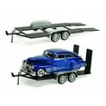thumbnail image 3 of Diecast Car & Trailer Package - Disney Pixar CARS 3 Jackson Storm, Black w/ Blue - Jada 98327 - 1/24 Scale Diecast Model Toy Car w/Trailer, 3 of 3