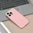 thumbnail image 3 of Case Compatible with iPhone 14 Pro Max 6.7 Inches, Straight Edge Fine Hole Soft Liquid Silica Gel  Grade Shockproof Fingerprint Protection(Pink), 3 of 7