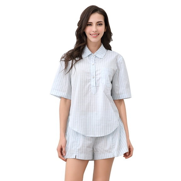 Richie House Women's Soft and Light Cotton Two-piece Pajama Set RHW2813-A-L