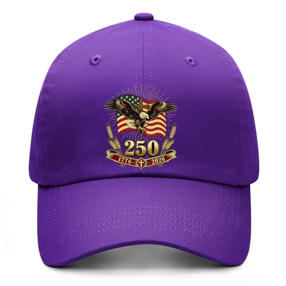 United States 250th Anniversary Hat with Retro American Heritage Print and Breathable Baseball Cap Comfort