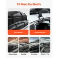 thumbnail image 6 of KFFKFF Automobile Roof-Top Cargo Bag, 21 Cubic Feet Capacity, Suitable for All Vehicles with or without Racks, Comprised of 100% Waterproof 900D Oxford Fabric, Includes Lock, Anti-Skid Mat, 6 of 9
