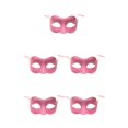thumbnail image 1 of Jumpingount Half Face Retro Delicate Prom Color sólido Masquerade Gentleman Accesorios Fiesta Decoración Cubierta Halloween rosa rosado 5piezas Jumpingount CBP251989, 1 of 4