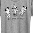 thumbnail image 3 of Peanuts - Snoopy Just Keep Dancing - Women's Short Sleeve Graphic T-Shirt, 3 of 6