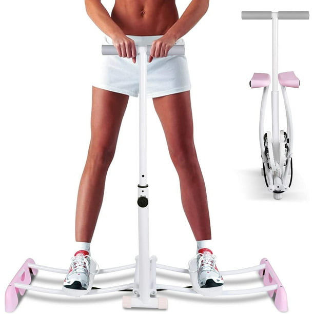 Leg Exercise Equipment Pelvic Muscle Hip Trainer Inner Thigh Exerciser for Women, 2 in 1 Ski