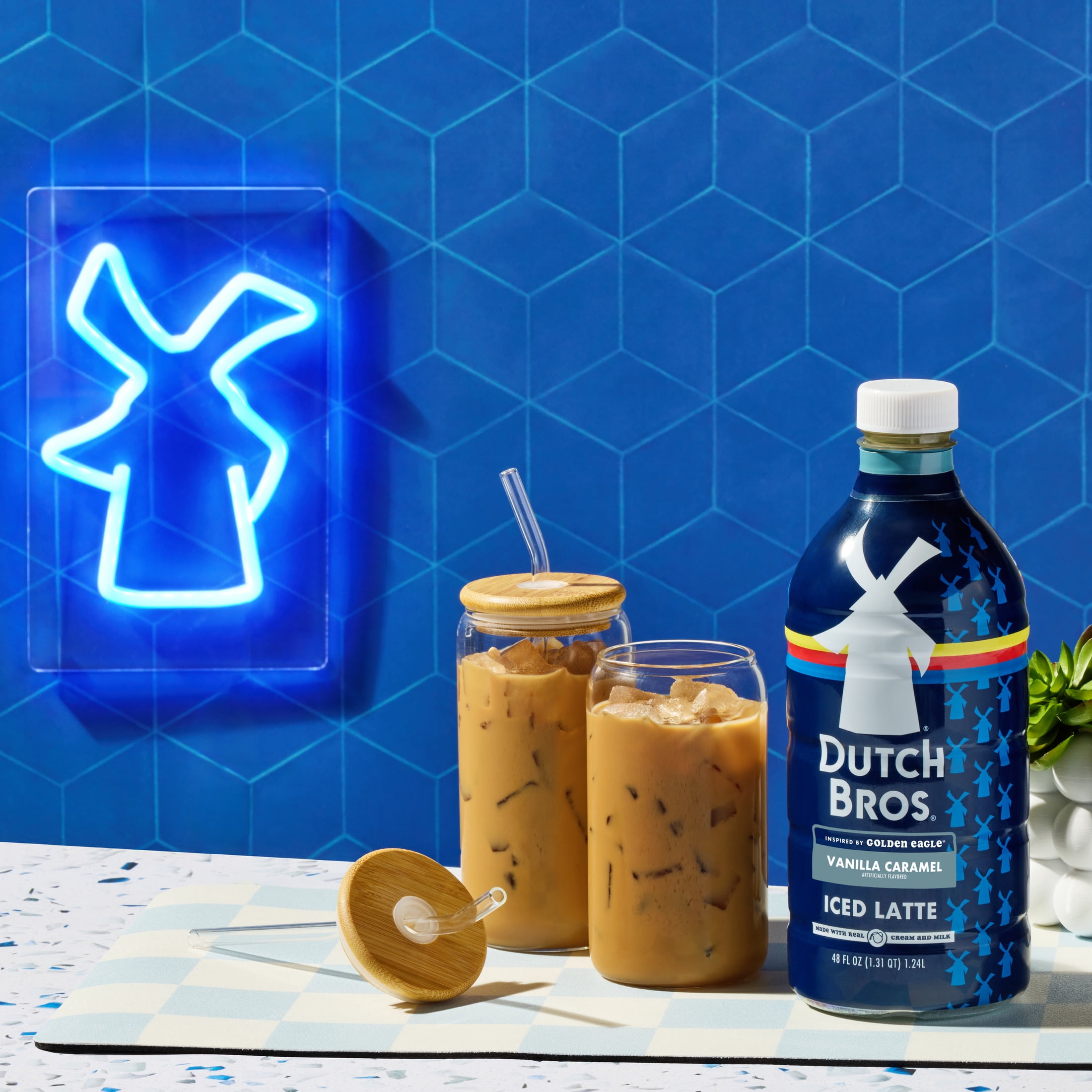 Dutch Bros® Vanilla Caramel Iced Latte, Inspired by Golden Eagle
