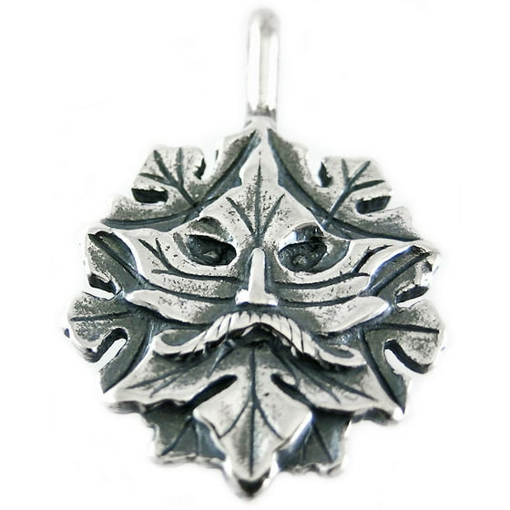 Zeckos Sterling Silver Celtic Green Man Pendant Greenman Com
