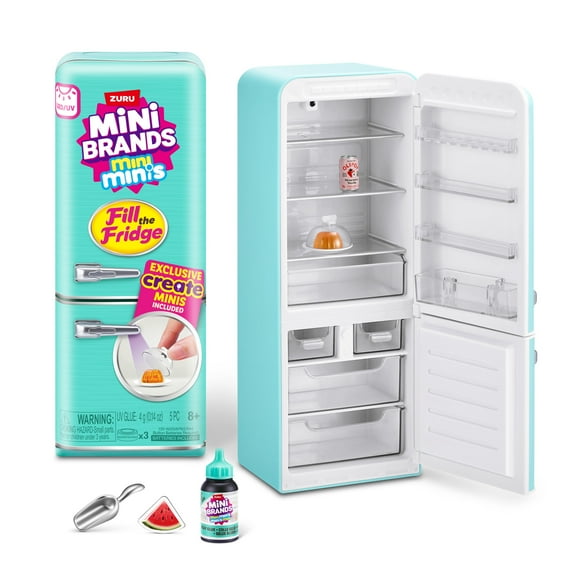 Mini Brands Fill the Fridge Playset (Assorted) Collectible Blind Novelty and Gag Toy by ZURU