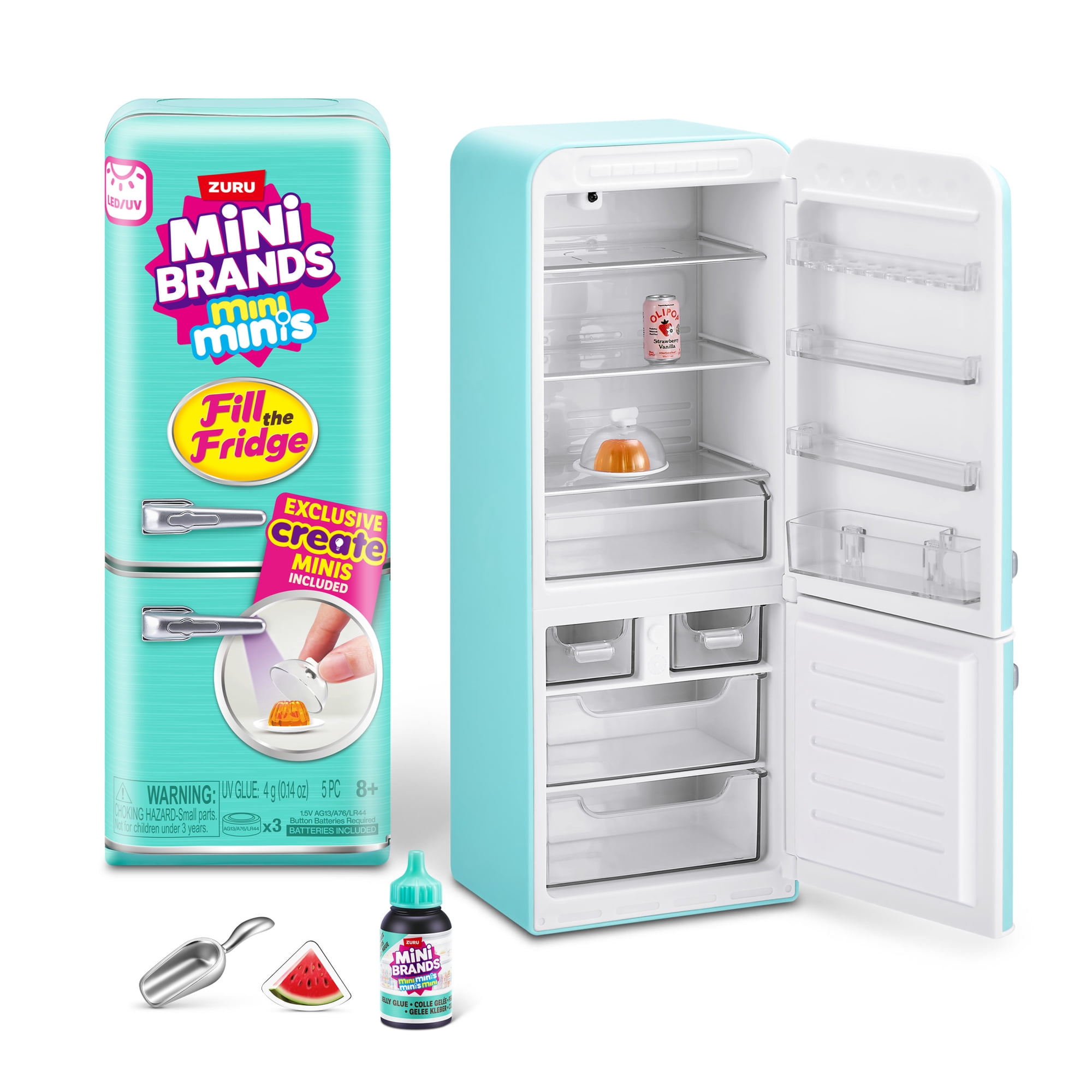 Mini Brands Fill the Fridge Playset by ZURU - Collectible DIY Toy for Kids Ages 8+