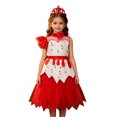 thumbnail image 4 of Halloween Costumes Dresses Hat Headband Sash 4 Piece Outfit Sets #10 Red Size M, 4 of 4