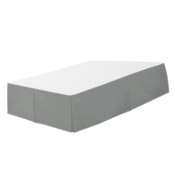 Faldón para cama de hotel perfecl Resistente a Arrugas 15 Pulgadas Falda de cama plisada de hotel