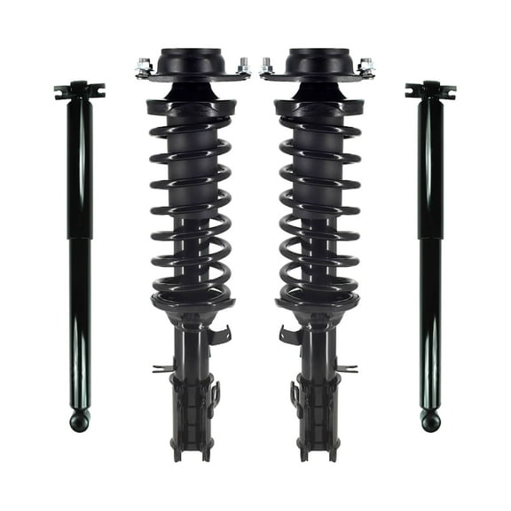 Set 4 Front Quick Strut-Coil Spring-Rear Shock Absorber For 2002-2005 Kia Rio AT