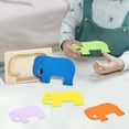 thumbnail image 4 of Rompecabezas, rompecabezas de animales, aprendizaje preescolar para niños en edad preescolar, niños pequeños Elefante, 4 of 8
