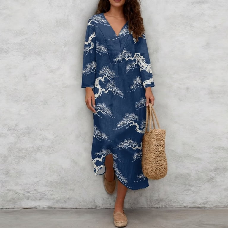 japanese print maxi dress Japanese Maxi Dress
