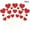 Red-RD-home supplies, variant on LEFTHIGH Home 20 Pack Valentines Day Glitter Paper Heart Flag Party Cake Cupcake Topper Decoration Picks Assorted Colors Valentines Decor