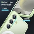 thumbnail image 6 of JETech Magnetic Case for Samsung Galaxy S24 5G, Compatible with MagSafe, Translucent Matte Back Shockproof Phone Cover (Jade Green), 6 of 6