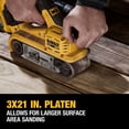 thumbnail image 4 of Lijadora de banda DEWALT 20V MAX* XR Inalámbrica 3X21 pulgadas, 4 of 5