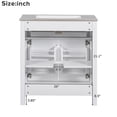 thumbnail image 5 of JERFIT 30 inch White Bathroom Vanity with Ceramic Sink, Single Basin Freestanding Cabinet with Soft Close Doors, Flip-Out Drawer & Storage Shelves for Modern Bathroom, 5 of 6