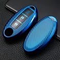 thumbnail image 1 of Car Key Fob Cover Case Protector TPU Carbon Fiber Remote Car Key Fob Case Cover Holder Shell For Nissan Infiniti, 1 of 12
