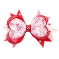 thumbnail image 2 of Sonducket Pinza para el pelo con lazo para niña, horquillas con forma de corazón, accesorios para el pelo, diadema, tocado, regalo, diario, cola Accesorio para el cabello Cola bifurcada roja Sonducket AP011033-02B, 2 of 6