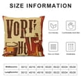 thumbnail image 5 of YINGXI  Rustic Farm Funny Quote Pillow Covers Decorative Vintage Drink Beer Lettering Red Throw Pillow Case Cushion Cover with Words for Home Sofa Bed (Quote Beer) 18x18in, 5 of 5