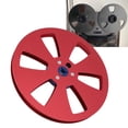 thumbnail image 1 of 1/4 7 Inch Empty Tape Reel, 6 Hole Open Reel Sound Tape Empty Reel, Aluminum Alloy Take Up Reel to Reel Small Hub for   Studer Opening Machine Parts for Recording, 1 of 7