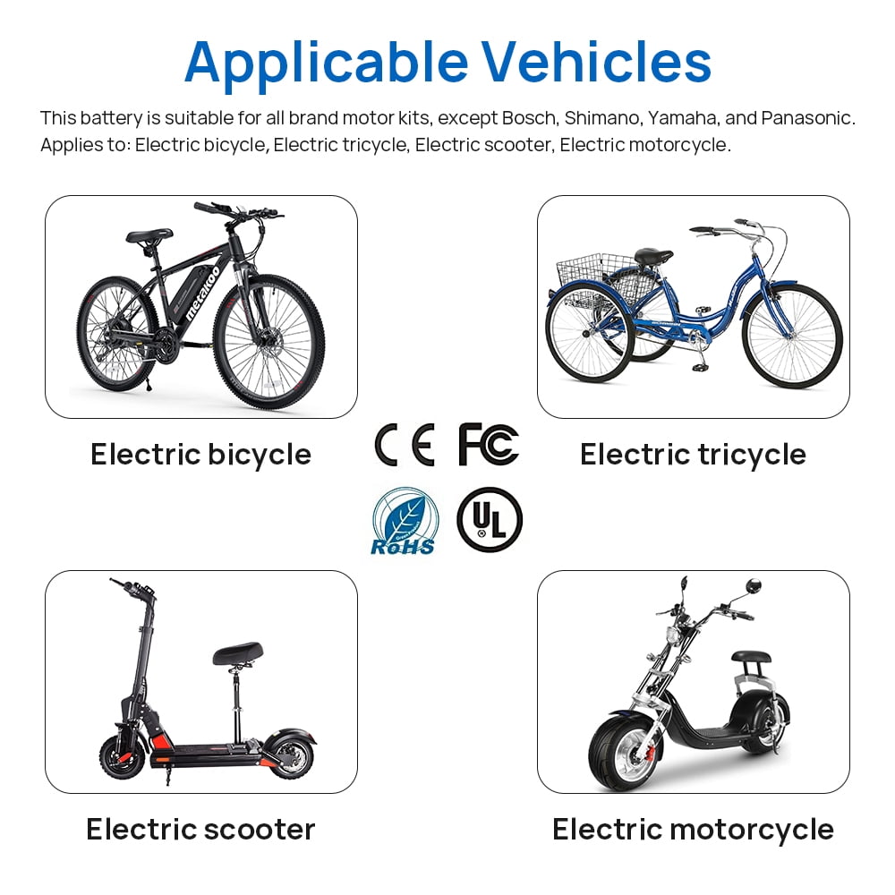 PVC Lithium iron phosphate 48V 10AH 30AGC rechargeable high power e-bike battery, 2000 cycles, fast charging