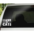 thumbnail image 1 of I Love my Cats Decal, 1 of 5
