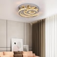 thumbnail image 3 of Modern Ceiling Lamp Crystal Led Sun Moon Design Chandelier Pendant Light Luminaire Fixtures Living Dining Room Bedroom Decor My Lux Decor Round, 3 of 8