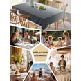 thumbnail image 5 of Grey Ombre Table Cloth, Gray White Gradient Modern Abstract Art Waterproof Tablecloth for Rectangle Tables, Reusable Washable Fabric Table Cover for Restaurant Kitchen Dining Tables 60"x84", 5 of 6