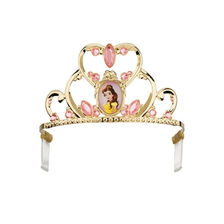 belle deluxe disney princess beauty & the beast tiara, one size child