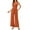 Orange, variant on YTDSCS Womens Summer Jumpsuits Sleeveless Casual Wide Legs Rompers Slim Onesies Ladies Solid Color Bodysuit S-2XL