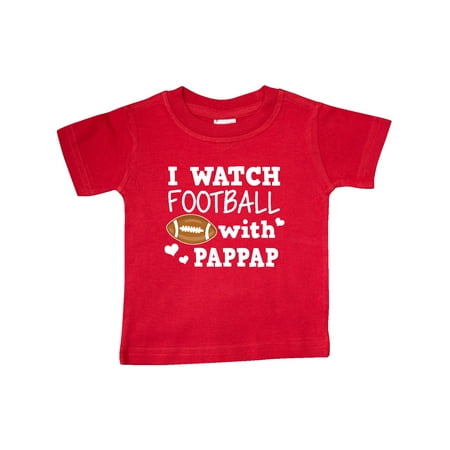 

Inktastic I Watch Football with My Pappap Gift Baby Boy T-Shirt