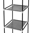 thumbnail image 5 of GoDecor 64" Portable Closet Storage Organizer Clothes Wardrobe Shoe Rack Shelves Black, 5 of 5