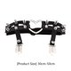 thumbnail image 2 of Qarigey Mujeres Sexy elástico cuero pierna anillo liguero Punk corazón remache muslo anillo Punk Goth cuero arnés ajustable Ropa, zapatos y accesorios Miscelánea negro 30-50cm Qarigey AP00216-01B, 2 of 6