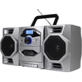 Portable CD Player Boombox with Cassette Player, Tape Recorder, AM/FM ...