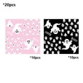 thumbnail image 3 of 20 Pcs Halloween Ghost Paper Napkins, Pink Black Disposable Party Napkins for 20 Guests, Cute Spooky Holiday Decorations, 3 of 7