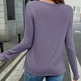 thumbnail image 6 of Women's Lightweight Knit Cardigans Long Sleeve Comfy Open Front Draped Cardigan for Spring Fall Casual Outwear (S, Purple), 6 of 8