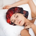 thumbnail image 6 of Rateoe Artistic Dewdrop Rose Pattern Silk Satin Hair Bonnet for Sleeping, Adjustable Sleep Cap Turban for Women , Curly Straight Hair Long Large Braid, 6 of 6