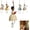 #02-Beige, variant on Vintage Whimsical Dancing Lady Hanging Decor,Folk-Art Wind-Swaying Figurine with Bell Skirt,Cottage Garden Accent for Covered Porch and Window