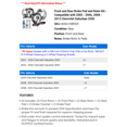 thumbnail image 2 of Front and Rear Brake Pad and Rotor Kit - Compatible with 2002 - 2006, 2008 - 2013 Chevy Suburban 2500 2003 2004 2005 2009 2010 2011 2012, 2 of 2