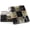 Black & Green, variant on Elborse Marble Coasters Set of 4 Handmade 4 inch White and Oceanic Square Checkered Coasters for Drink, Ideal Coaster Set for Dining and Coffee Tables