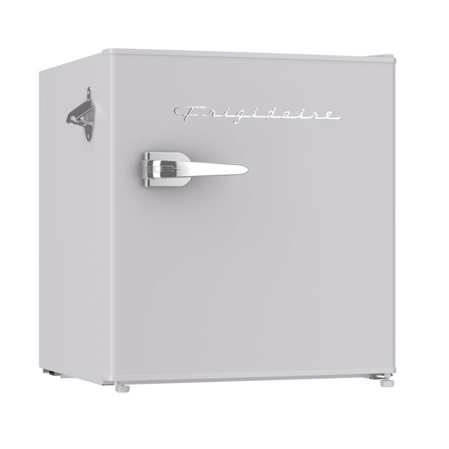 Frigidaire 1.6 Cu. ft. Retro Mini Fridge with Side Bottle Opener, Compact Refrigerator with Freezer Compartment, Moonbeam
