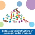 thumbnail image 3 of Learning Resources Candy Construction Building Set - 92 piezas, edades 4+, juguetes de aprendizaje para niños pequeños, juguetes de construcción de motricidad fina, juguetes preescolares, juguetes STE, 3 of 5