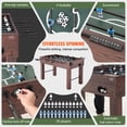 thumbnail image 3 of VEVOR 55 inch Foosball Table Standard Size Foosball Table, Indoor Full Size Foosball Table for Home, Family, and Game Room, Soccer, 3 of 9