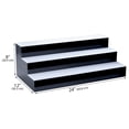 thumbnail image 7 of OnDisplay Luxe Acrylic LED Lighted Bar Stage Display - Expandable Glowing Liquor Bottle Shelf (Black, 24"), 7 of 7