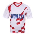 thumbnail image 1 of bolognifi Sudadera de fútbol for hombre, for aficionados al fútbol, de media manga, for la Copa Europa/América., 1 of 7