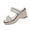 Womens Casual Shoes # Silver, variant on Slip On Shoes for Women Open Toe Wedge Heel Mules Double Mesh Straps with Sparkling Rhinestone Appliques Jute Woven Texture Dressy Evening Party Sandals